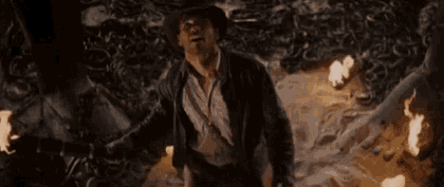 a man in a hat is saying son of a bitch