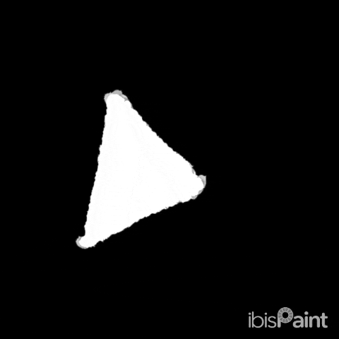 two white lines on a black background with ibispaint written below them
