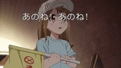 血小板「あのね！あのね！」【はたらく細胞】 GIF - Anone Anone Anime GIFs