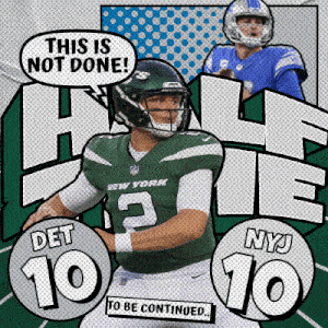 a cartoon of a new york jets football player says " this is not done "