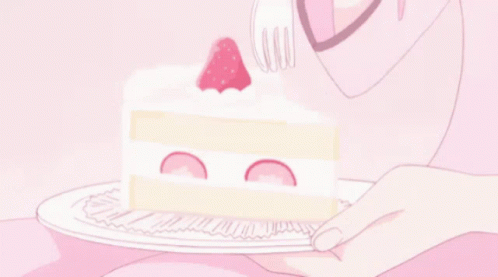 Cake Anime GIF - Cake Anime Aesthetic GIFs