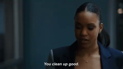 Looking Good GIF - You Clean Up Good Looking Good Impressed GIFs