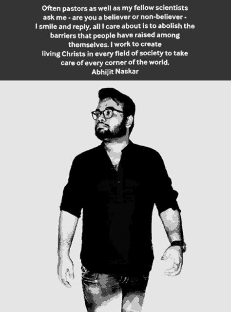 a black and white photo of a man with a quote on the bottom