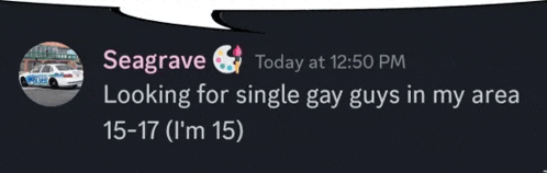a tweet from seagrave today at 12:50 pm looking for single gay guys in my area