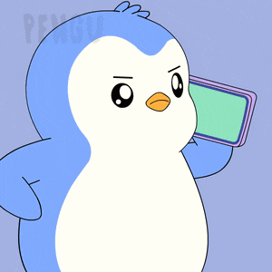 a penguin holding a cell phone with the words i will find you and i will huddle below it