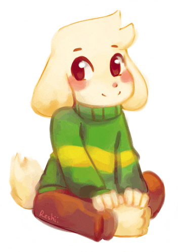 a drawing of a sheep wearing a green yellow and orange sweater