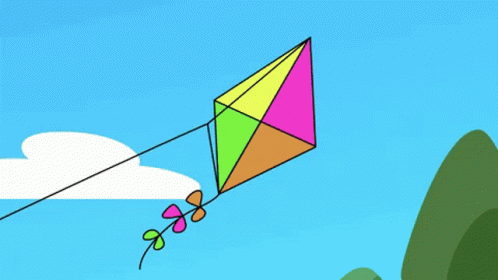 Flying A Kite Breezy Day GIF - Flying A Kite Breezy Day Good Vibes GIFs