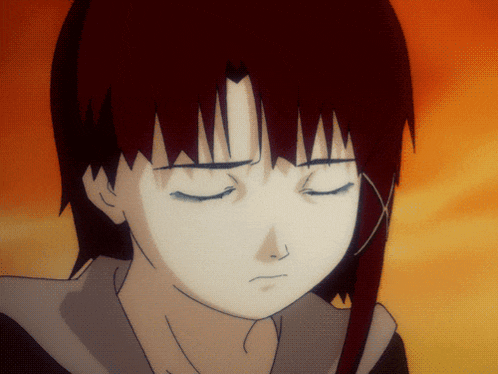 a close up of a cartoon character 's face with her eyes closed
