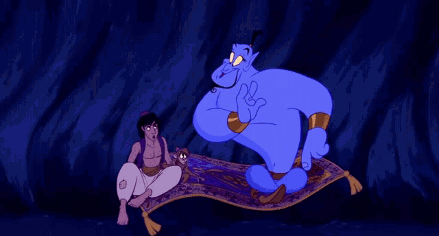 Aladdin Genie GIF - Aladdin Genie Carpet GIFs