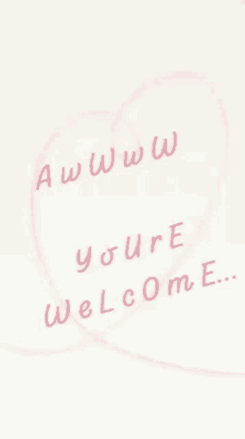 Aww Youre Welcome GIF - Aww Youre Welcome Heart GIFs