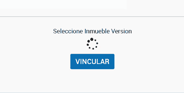 a blue button that says vincular on a white background