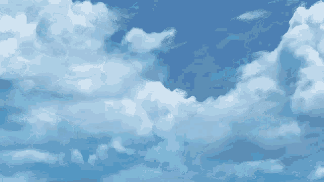 a blue sky with a lot of clouds in it