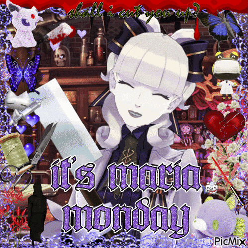 a picture of a girl with the words it 's magic monday on the bottom