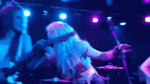 Rock And Roll Girl GIF - Rock And Roll Girl Sing GIFs