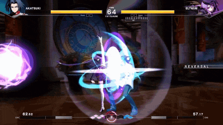 a video game with a character named akatsuki and a character named ellynom