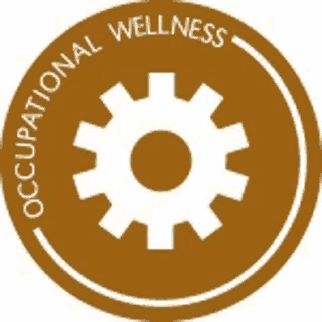 a logo for occupational wellness with a gear in a circle .