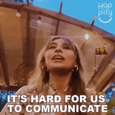 It'S Hard For Us To Communicate Happily GIF - It'S Hard For Us To Communicate Happily It'S Difficult For Us To Communicate GIFs