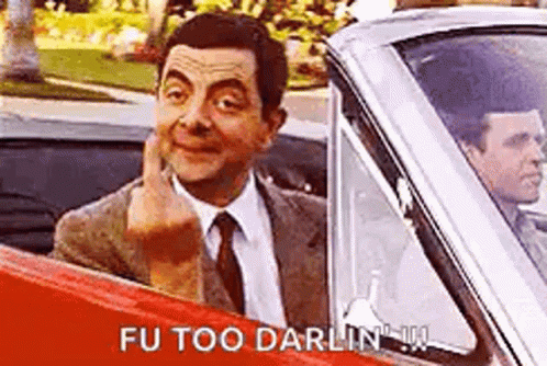 Mr Bean Fuck You GIF - Mr Bean Fuck You Finger GIFs