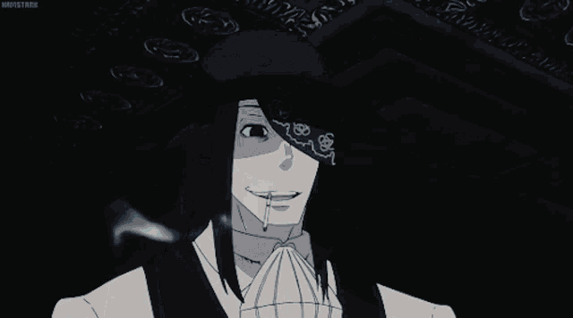 a person with a bandana on their head is holding a light beam in their hand