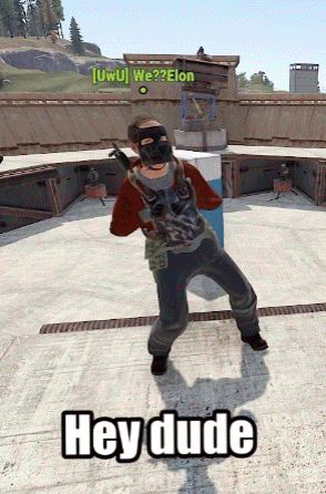 a screenshot of a video game says hey dude on the bottom