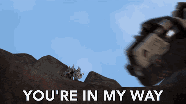 Youre In My Way D Structs GIF - Youre In My Way D Structs Dinotrux GIFs