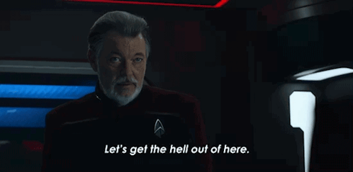 Lets Get The Hell Out Of Here Will Riker GIF