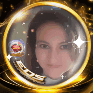 a woman 's face is surrounded by a golden circle that says evolution