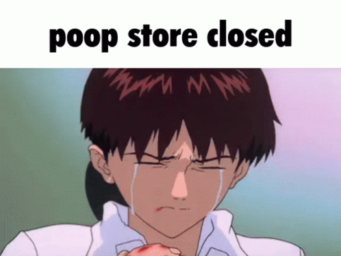 Poop Store Shinji GIF
