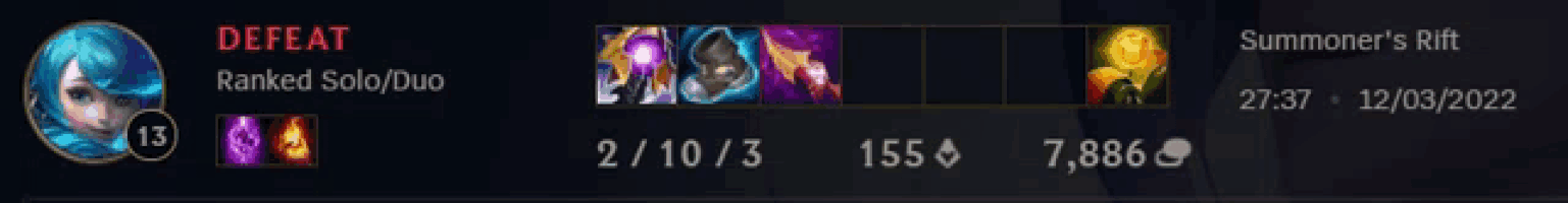 a screenshot of a video game that says defeat ranked solo/duo and summoner 's kit