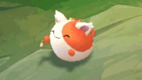 a cartoon fox is sitting on a rock holding a stick .