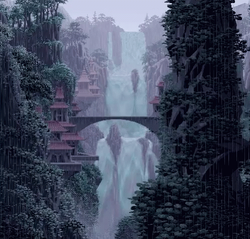 Waterfall Tree GIF