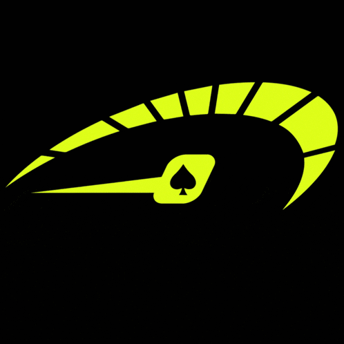 a logo for break your limits with a speedometer and spade