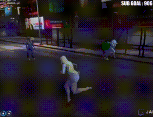 a screenshot of a video game with a sub goal of 905
