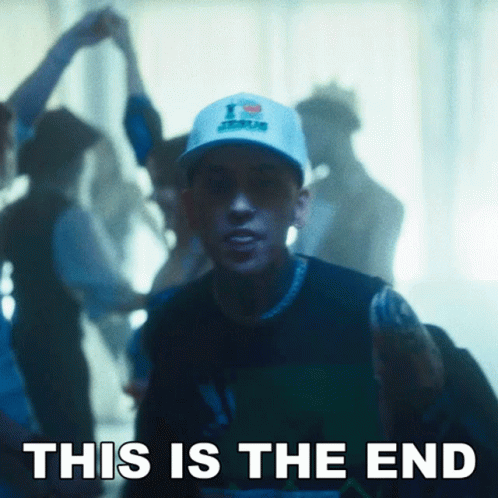 This Is The End Blackbear GIF - This Is The End Blackbear At My Worst Song GIFs