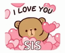 I Love You Sis Sister Love GIF - I Love You Sis Sister Love Brown GIFs
