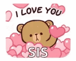 a teddy bear is holding a heart in a pile of pink hearts .