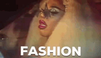 a woman with a star on her face and the word fashion on the bottom