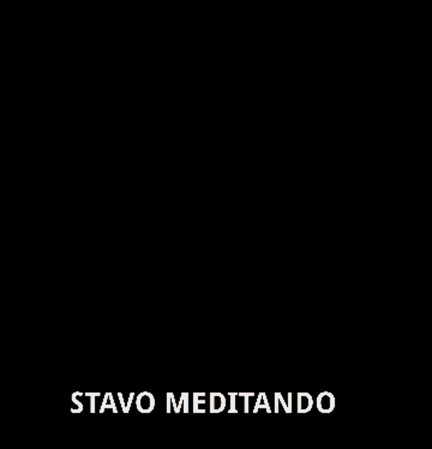 a man with a beard is making an ok sign with his hands and the words stavo meditatindo behind him