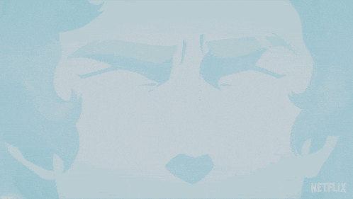 a close up of a man 's face with a netflix logo in the corner