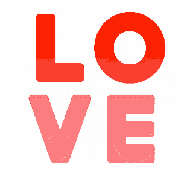 three red hearts are stacked on top of each other on a white background