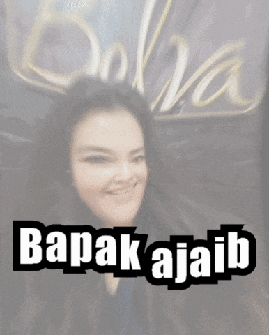 a blurred image of a woman with the words bapak ajaib written below her