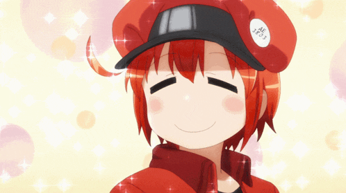 a cartoon character with red hair and a red hat that says ' nc ' on it
