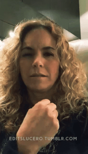 Lucero Looking GIF - Lucero Looking Curly Hair GIFs