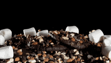 Crumbl Cookie Rocky Road Cookie GIF - Crumbl Cookie Rocky Road Cookie Fast Food GIFs