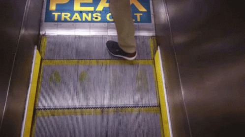 Escalator Subway GIF - Escalator Subway Walking GIFs