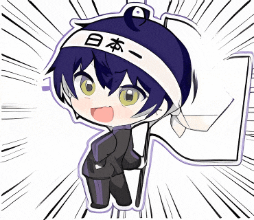 a cartoon of a boy with a bandana on his head that says ' a ' on it