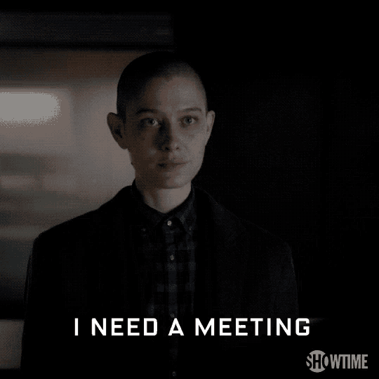 a man in a suit says " with your boss " in a showtime ad