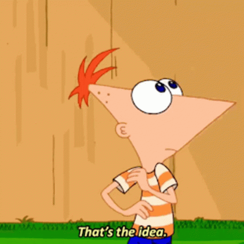 Phineas And Ferb Thats The Idea GIF - Phineas And Ferb Thats The Idea Thats The Plan GIFs
