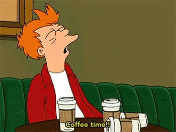 Coffee Time Fry GIF - Coffee Time Fry Futurama GIFs