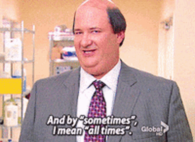 Kevin Malone The Office GIF - Kevin Malone The Office Sometimes GIFs